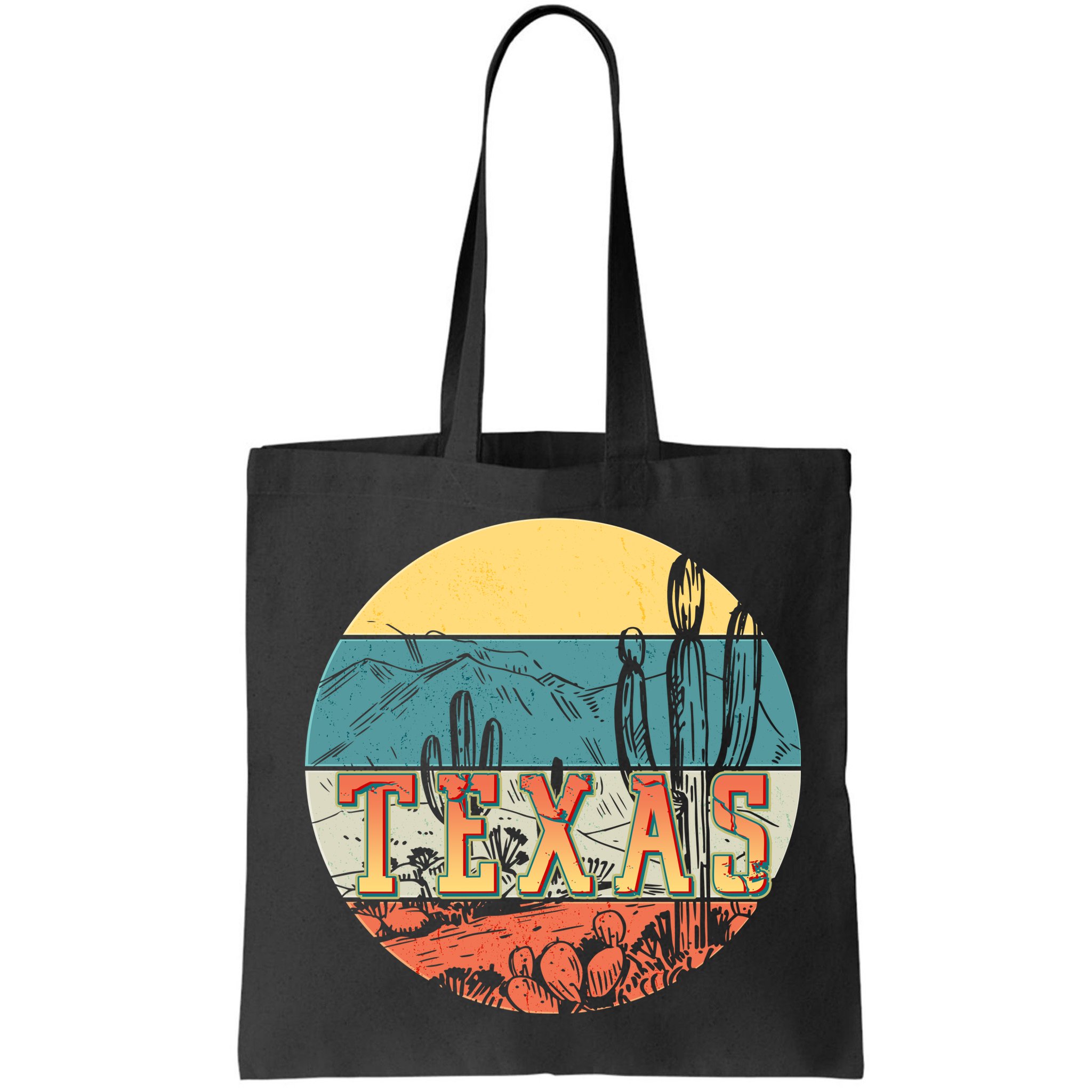 Retro Texas Desert Emblem Bag