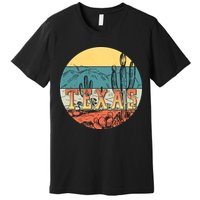 Retro Texas Desert Emblem Premium T-Shirt