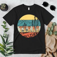 Retro Texas Desert Emblem Premium T-Shirt