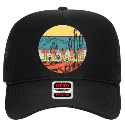 Retro Texas Desert Emblem Trucker Hat