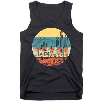 Retro Texas Desert Emblem Tank Top