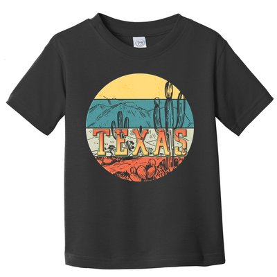 Retro Texas Desert Emblem Toddler T-Shirt