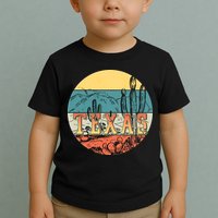 Retro Texas Desert Emblem Toddler T-Shirt