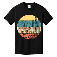 Retro Texas Desert Emblem Kids T-Shirt