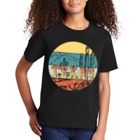 Retro Texas Desert Emblem Kids T-Shirt