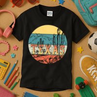 Retro Texas Desert Emblem Kids T-Shirt