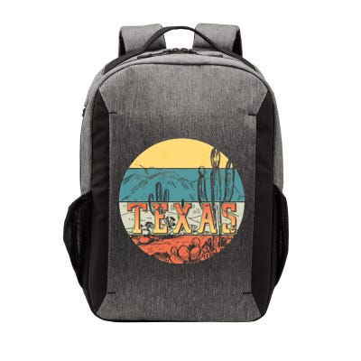 Retro Texas Desert Emblem Vector Backpack