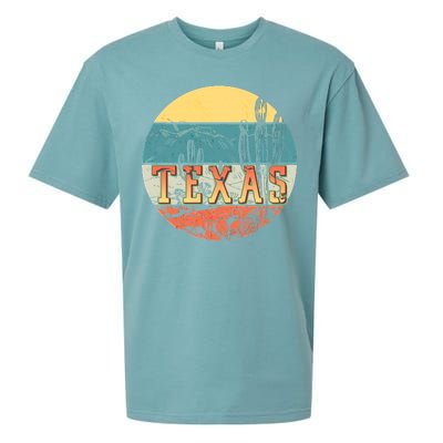 Retro Texas Desert Emblem Sueded Cloud Jersey T-Shirt