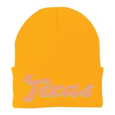 Retro Texas Logo Knit Cap Winter Beanie