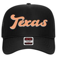 Retro Texas Logo High Crown Mesh Back Trucker Hat