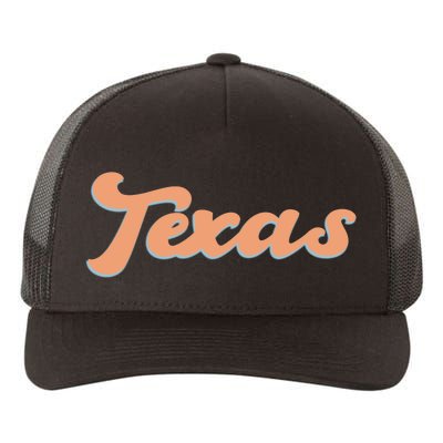 Retro Texas Logo Yupoong Adult 5-Panel Trucker Hat