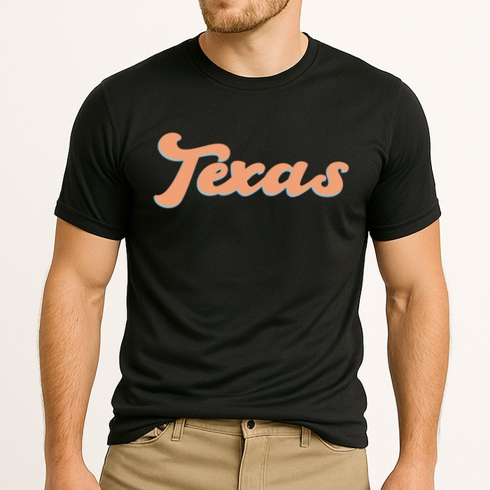 Retro Texas Logo Cooling Performance Crew T-Shirt