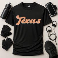 Retro Texas Logo Cooling Performance Crew T-Shirt