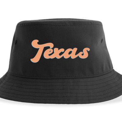 Retro Texas Logo Sustainable Bucket Hat