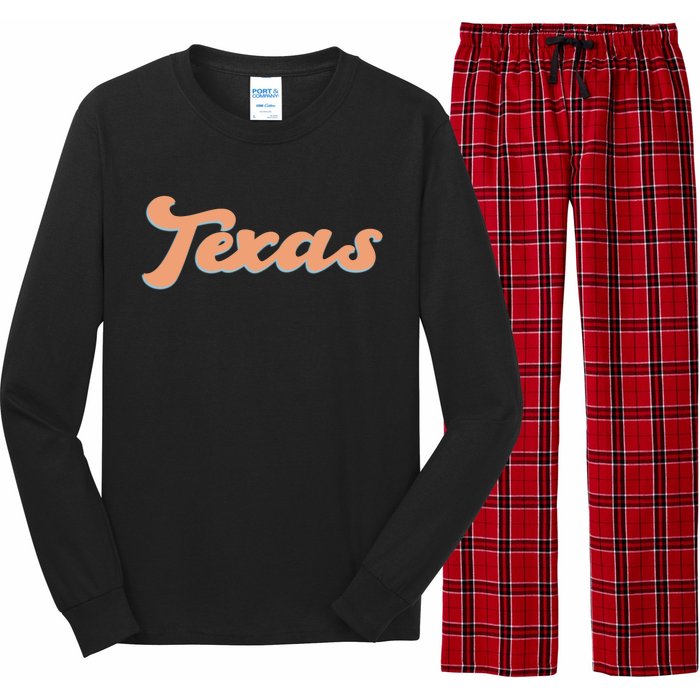 Retro Texas Logo Long Sleeve Pajama Set