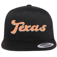 Retro Texas Logo Flat Bill Trucker Hat