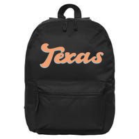 Retro Texas Logo 16 in Basic Backpack