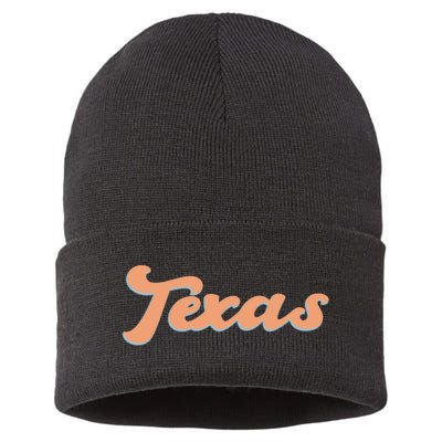 Retro Texas Logo Sustainable Knit Beanie