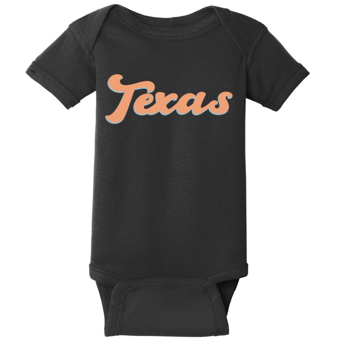 Retro Texas Logo Baby Bodysuit