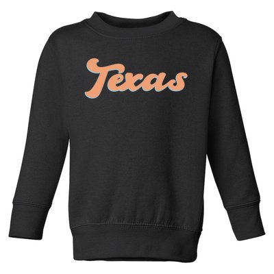 Retro Texas Logo Toddler Sweatshirt