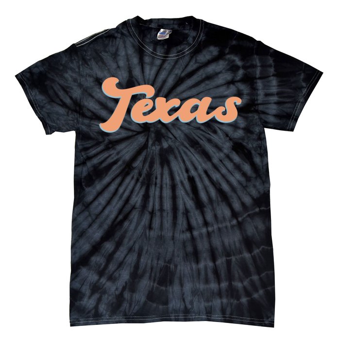 Retro Texas Logo Tie-Dye T-Shirt