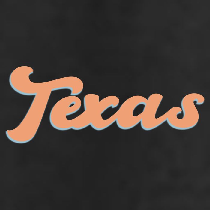 Retro Texas Logo Golf Towel