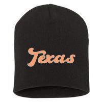 Retro Texas Logo Short Acrylic Beanie