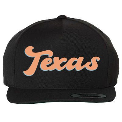 Retro Texas Logo Wool Snapback Cap