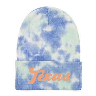 Retro Texas Logo Tie Dye 12in Knit Beanie