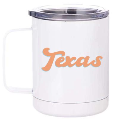 Retro Texas Logo 12 oz Stainless Steel Tumbler Cup