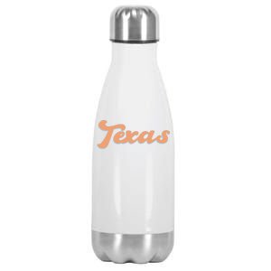 Retro Texas Logo Stainless Steel Insulated Water Bottle