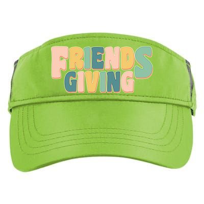 Retro Thanksgiving Friendsgiving Adult Drive Performance Visor