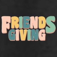 Retro Thanksgiving Friendsgiving 7 Panel Mesh Trucker Snapback Hat