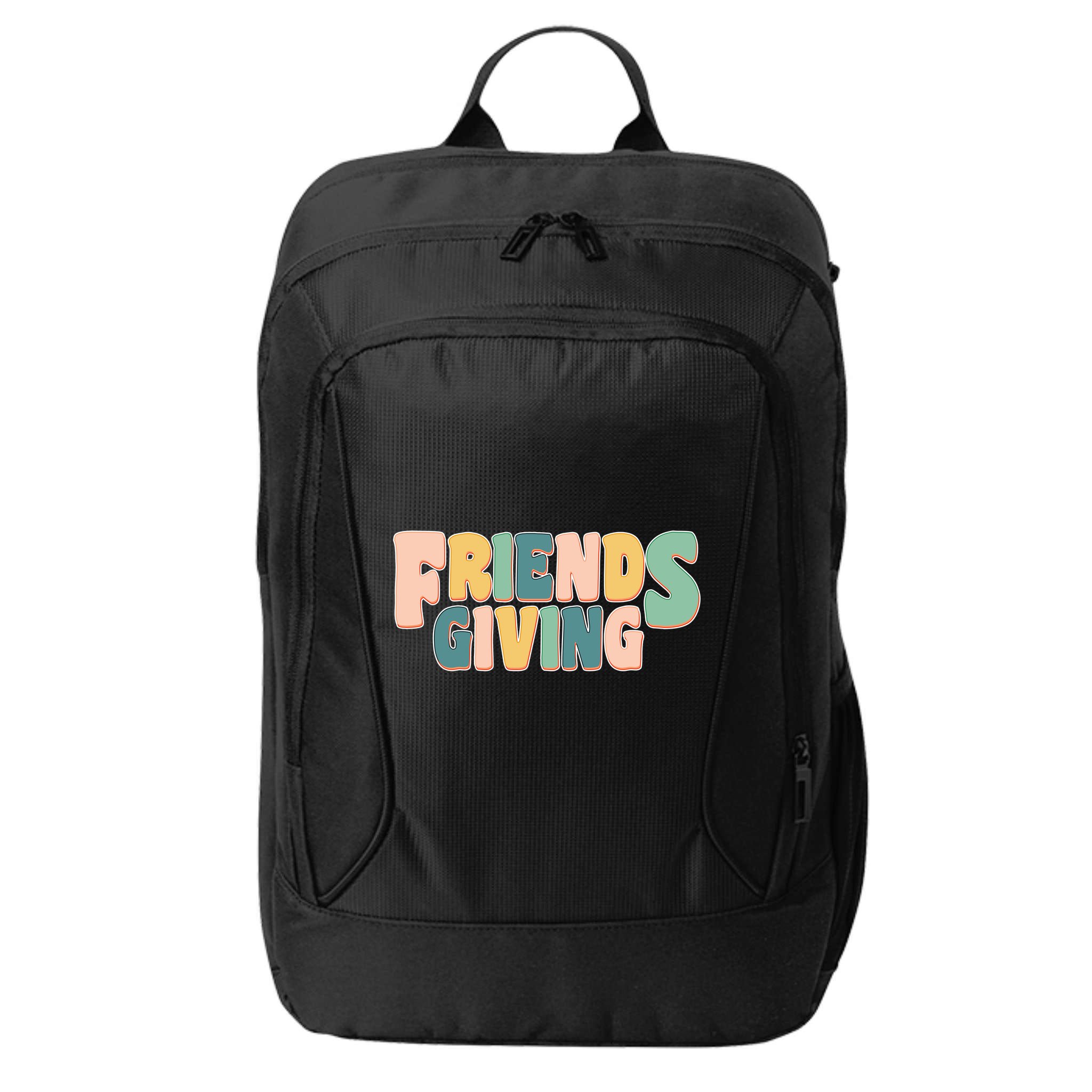 Retro Thanksgiving Friendsgiving City Backpack