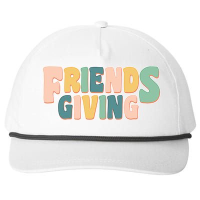 Retro Thanksgiving Friendsgiving Snapback Five-Panel Rope Hat