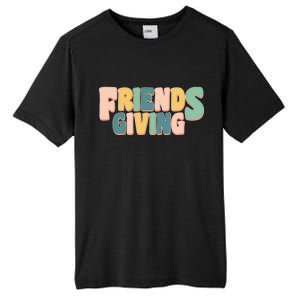 Retro Thanksgiving Friendsgiving Tall Fusion ChromaSoft Performance T-Shirt