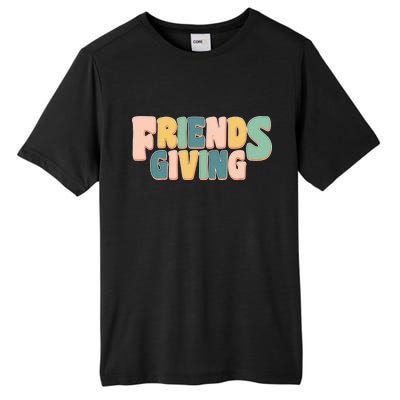 Retro Thanksgiving Friendsgiving Tall Fusion ChromaSoft Performance T-Shirt