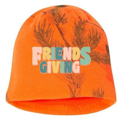 Retro Thanksgiving Friendsgiving Kati - Camo Knit Beanie