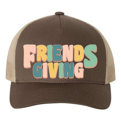 Retro Thanksgiving Friendsgiving Yupoong Adult 5-Panel Trucker Hat