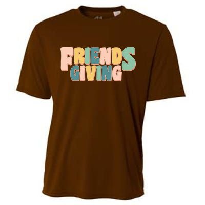 Retro Thanksgiving Friendsgiving Cooling Performance Crew T-Shirt