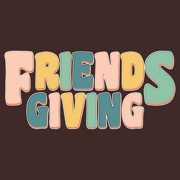 Retro Thanksgiving Friendsgiving T-Shirt