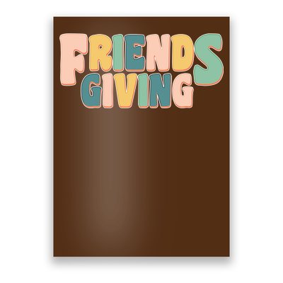 Retro Thanksgiving Friendsgiving Poster