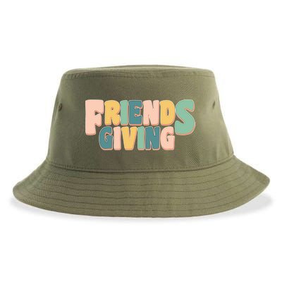 Retro Thanksgiving Friendsgiving Sustainable Bucket Hat