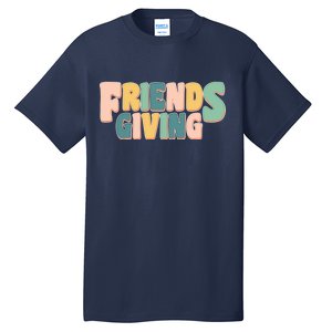 Retro Thanksgiving Friendsgiving Tall T-Shirt