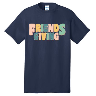 Retro Thanksgiving Friendsgiving Tall T-Shirt