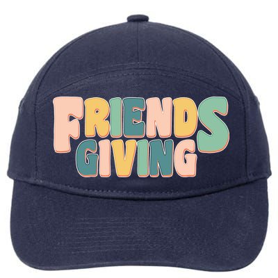 Retro Thanksgiving Friendsgiving 7-Panel Snapback Hat