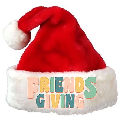 Retro Thanksgiving Friendsgiving Premium Christmas Santa Hat