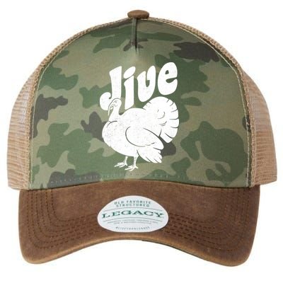 Retro Thanksgiving Jive Turkey Legacy Tie Dye Trucker Hat