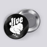 Retro Thanksgiving Jive Turkey Button