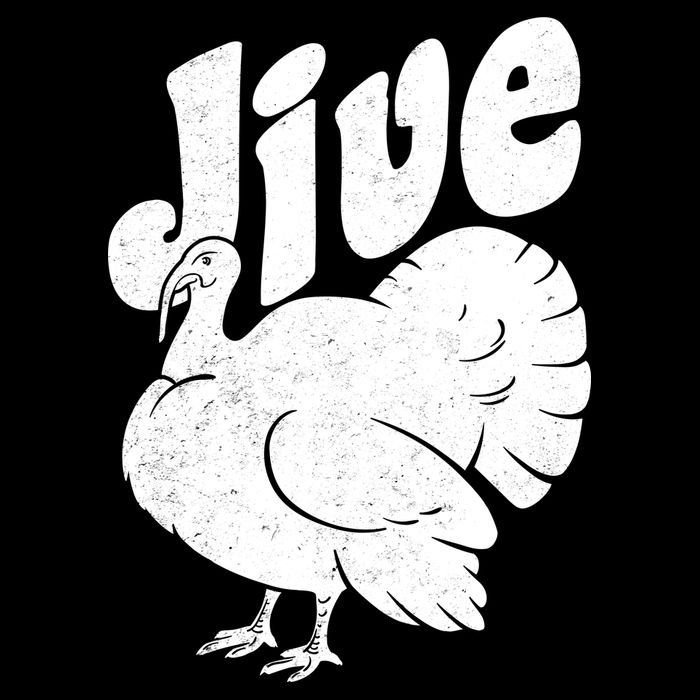 Retro Thanksgiving Jive Turkey Button